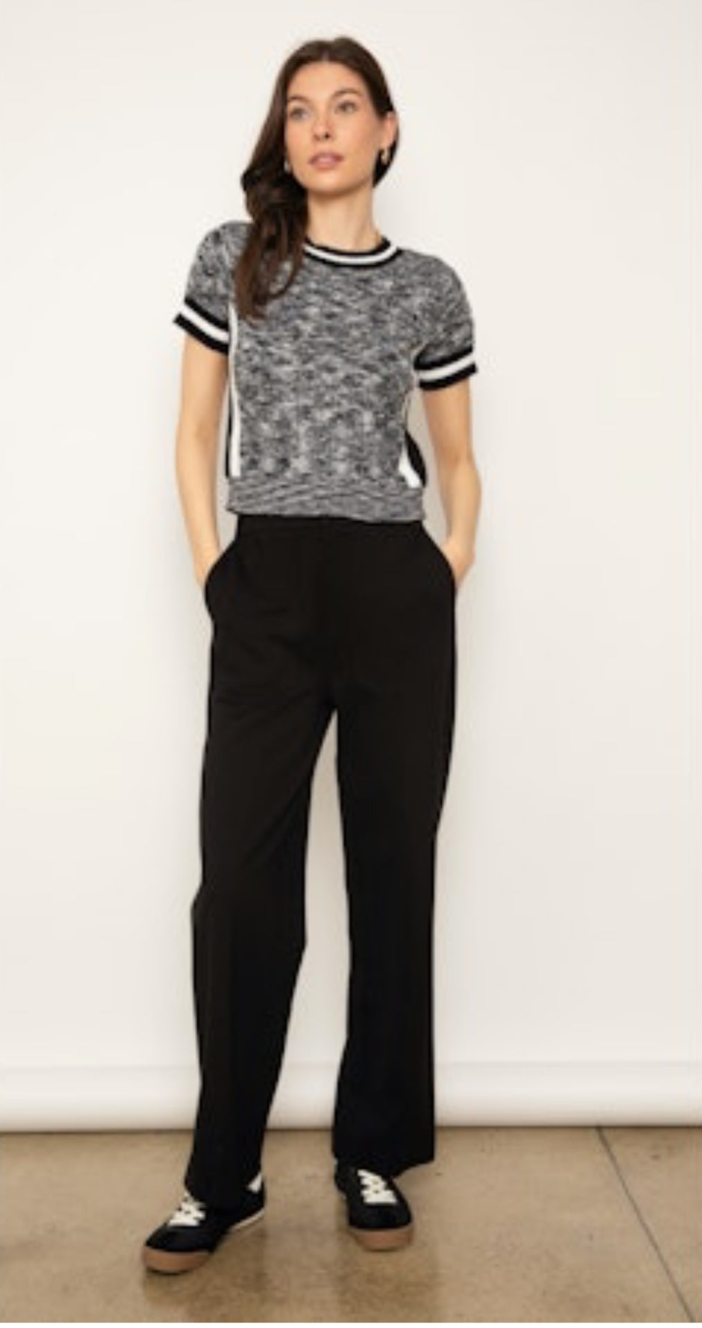 LUCA MELANGED SWEATER SHIRT