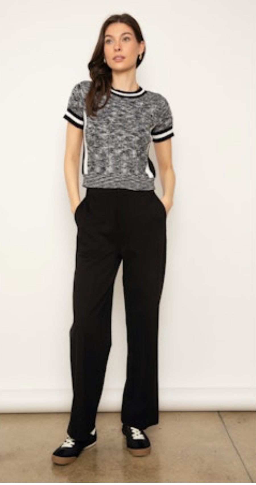 LUCA MELANGED SWEATER SHIRT