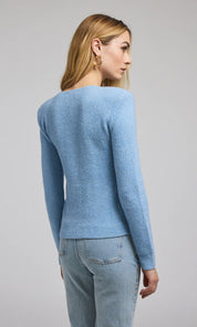 Ellison Rib Cardigan - Blue