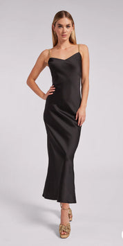 MONICA SATIN MAXI DRESS