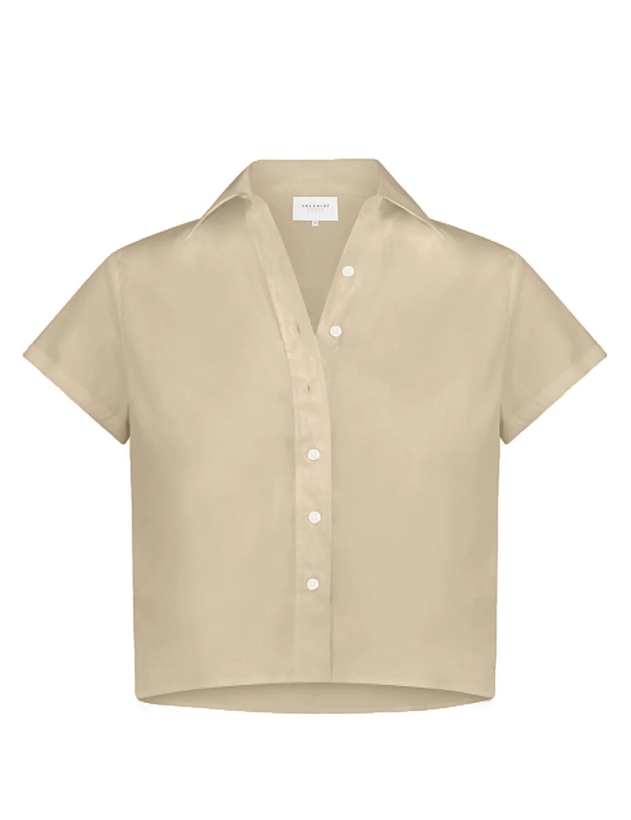 THE BOXY SHORT SLEEVE CROPPED SHIRT