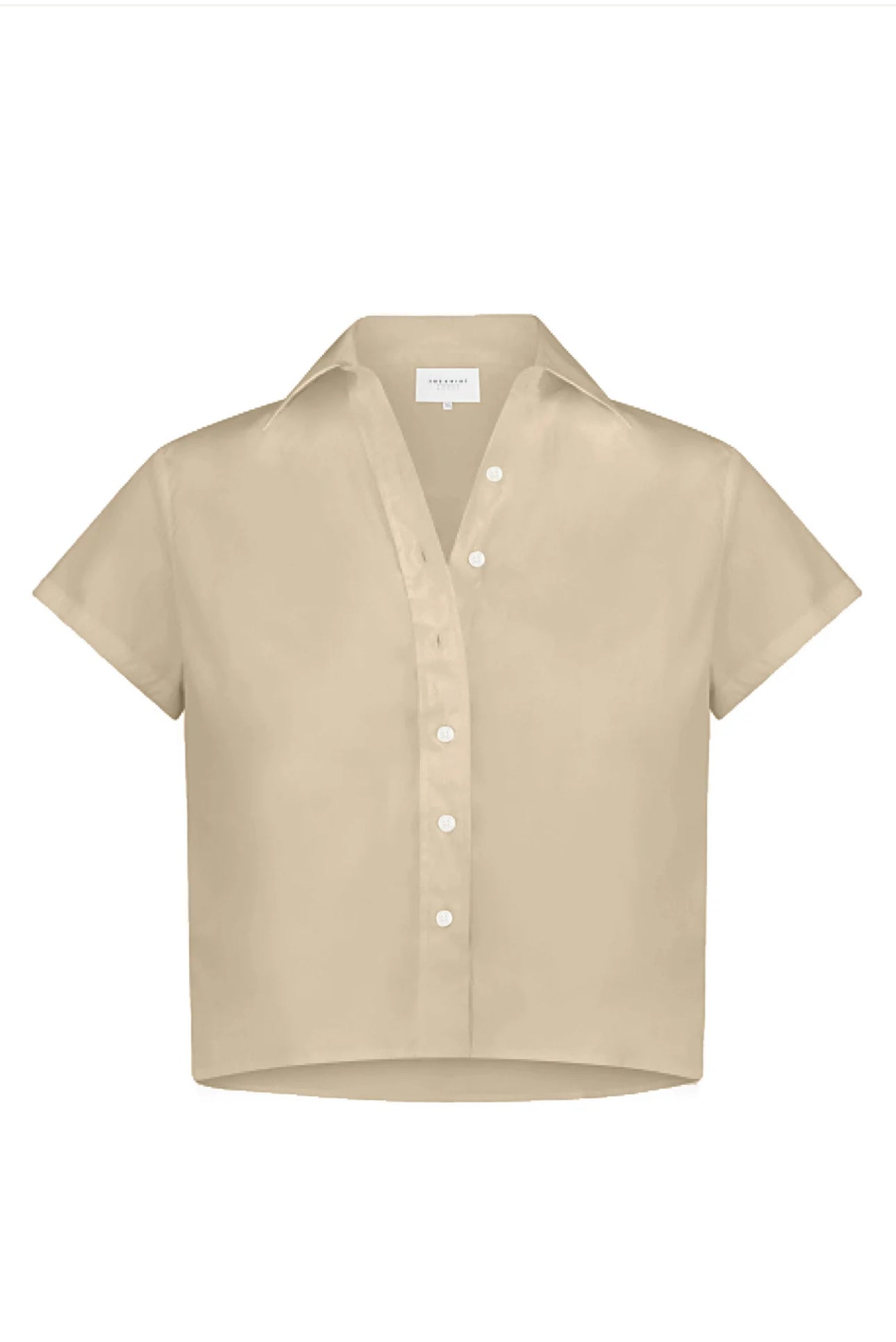 THE BOXY SHORT SLEEVE CROPPED SHIRT