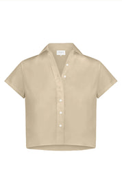 THE BOXY SHORT SLEEVE CROPPED SHIRT