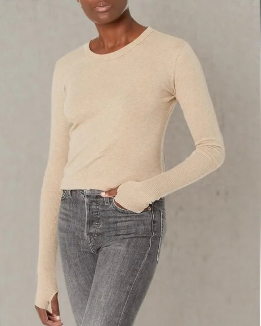 Enza Costa Cashmere Fitted Crew