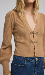 Buckle closure cardigan clearance