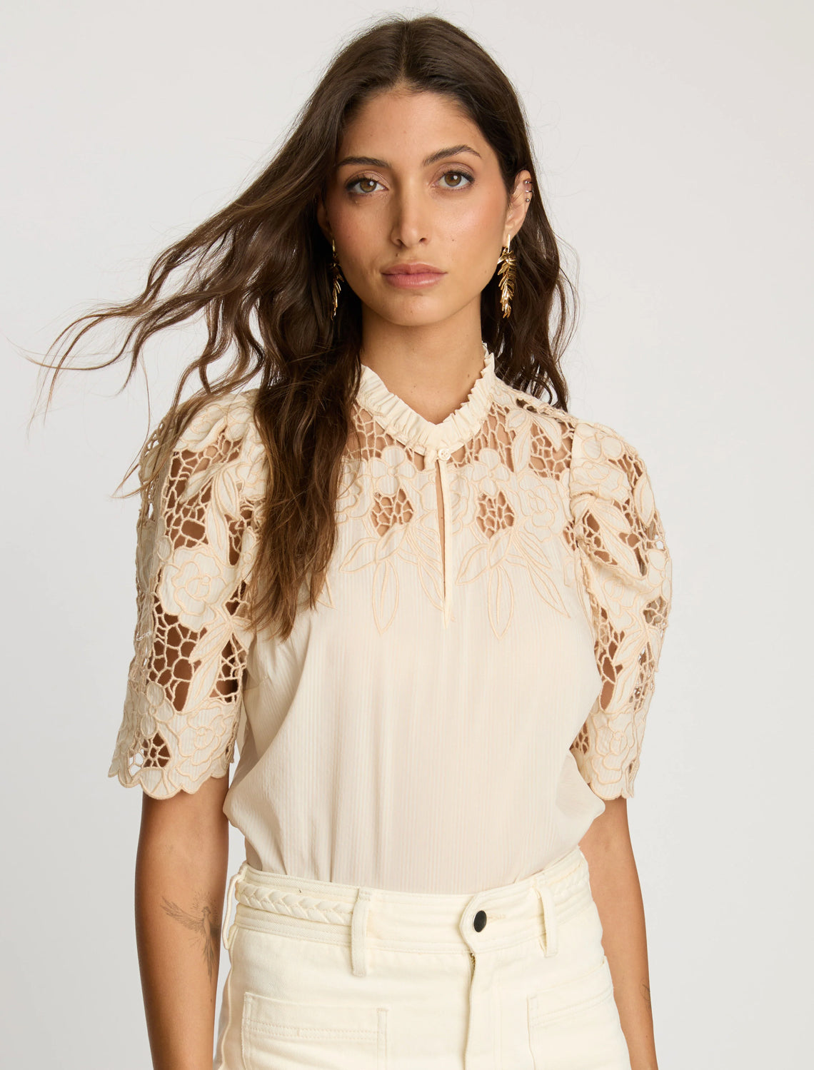 ELAINE REVERSIBLE TOP IN CREAM