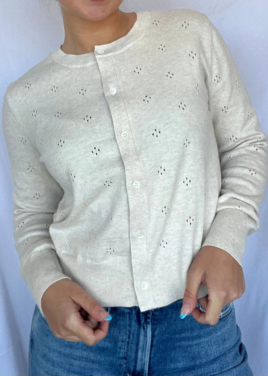 Pointelle Cardigan