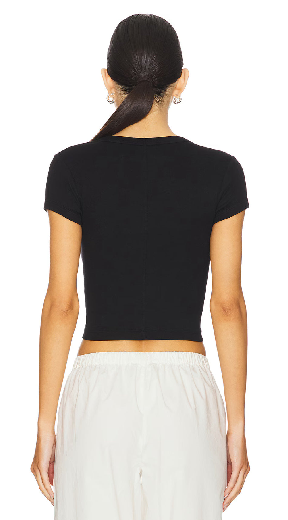 SUPIMA BABY RIB CROPPED TEE