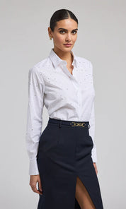 MARCELLO CRYSTAL POPLIN SHIRT