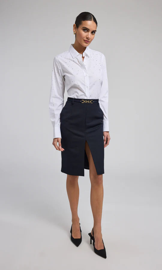 MARCELLO CRYSTAL POPLIN SHIRT