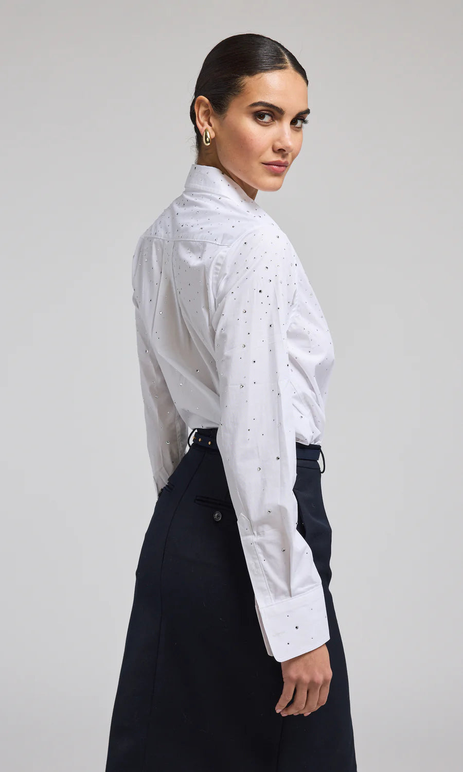MARCELLO CRYSTAL POPLIN SHIRT