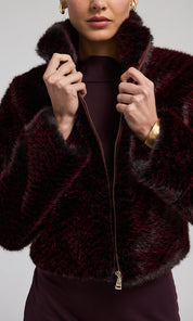 ROXI FAUX FUR BOMBER