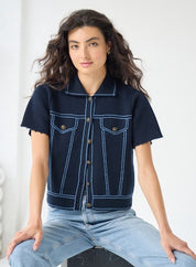 S/S "Denim" Jacket | Platinum Combo