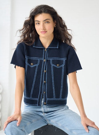 S/S "Denim" Jacket | Platinum Combo