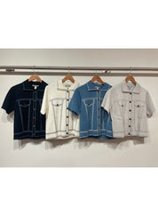 S/S "Denim" Jacket | Platinum Combo