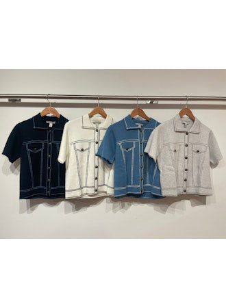 S/S "Denim" Jacket | Platinum Combo