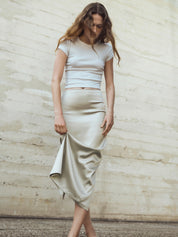 SUPIMA BABY RIB CROPPED TEE