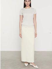 LAMÉ KNITTED S/S SWEATER