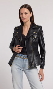 SELAH VEGAN LEATHER MOTO JACKET