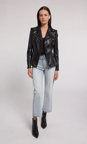 SELAH VEGAN LEATHER MOTO JACKET