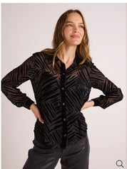 Contrast Button Down