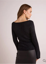 Boatneck Long Sleeve Sweater