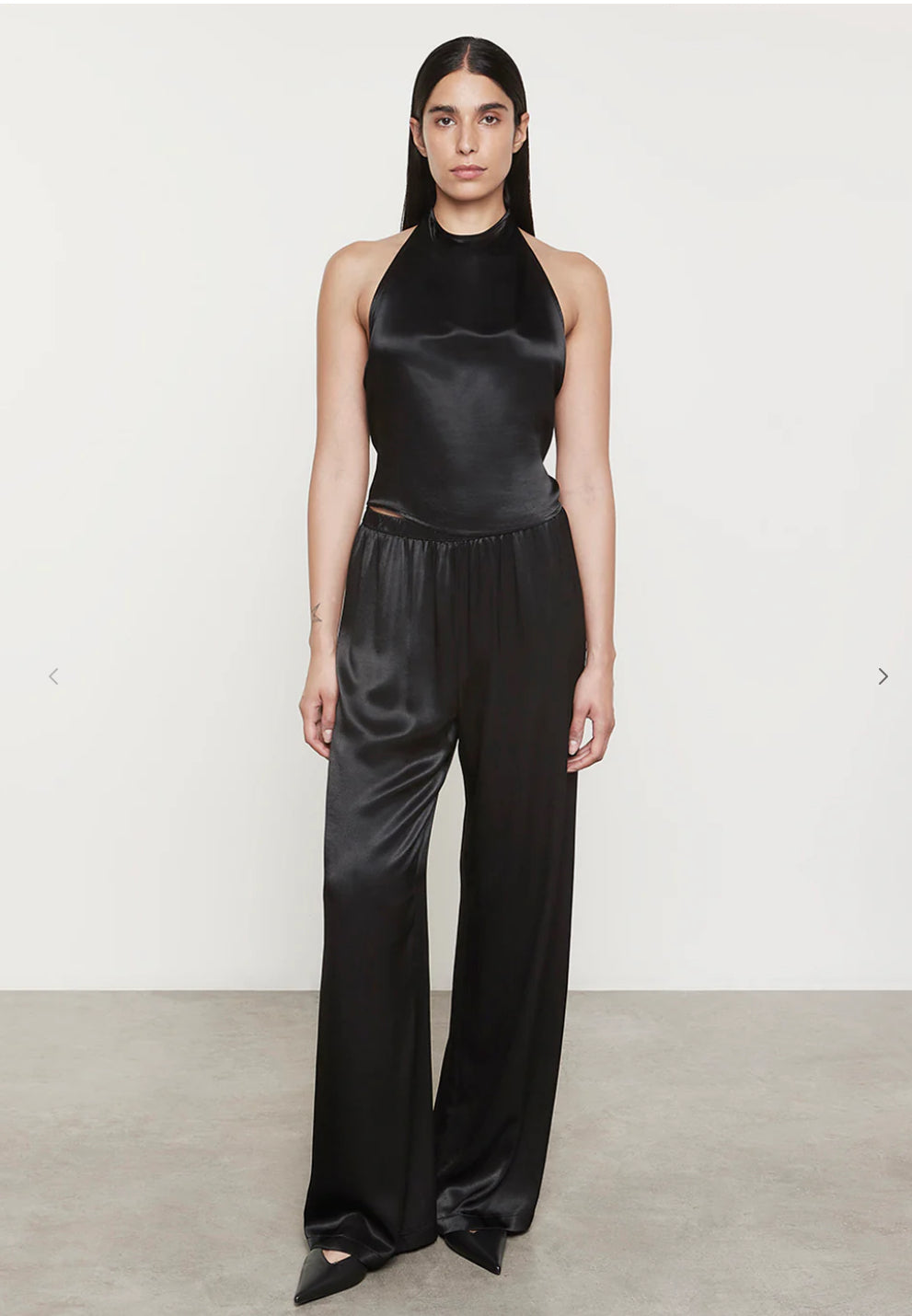 SATIN WIDE LEG PANT