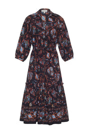 Hutton Dress | Marcel Black Coral