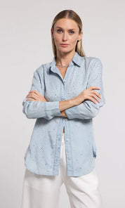 Marcello crystal denim shirt
