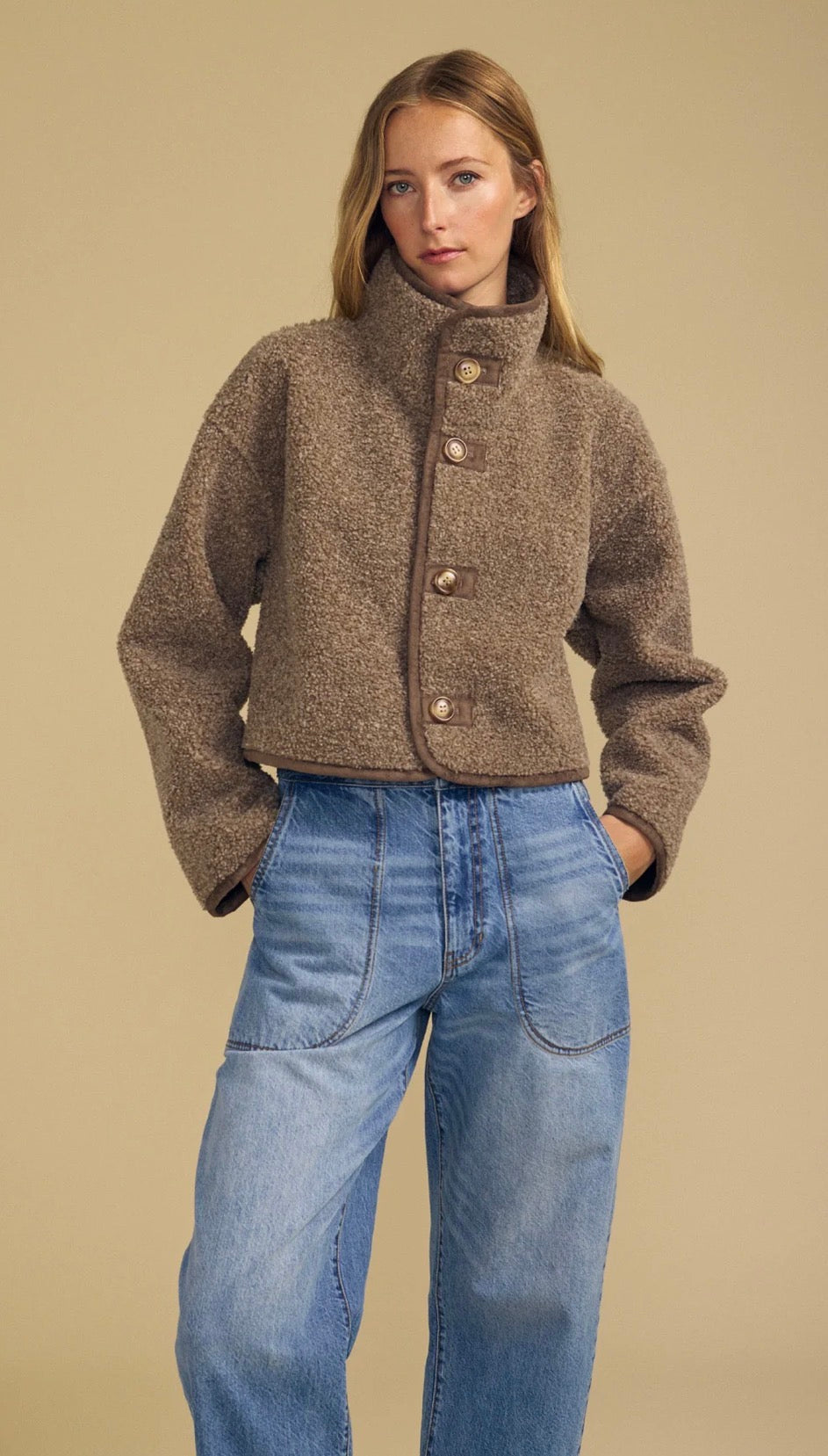 Esme Faux Sherpa Reversible Jacket
