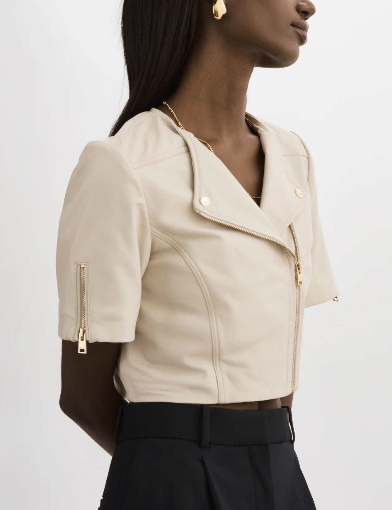 KIRSI | CROPPED BIKER JACKET