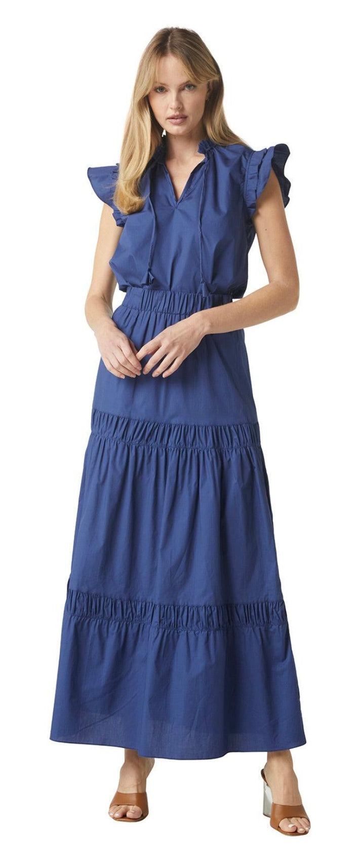 Campos Tiered Cotton Poplin Maxi Skirt