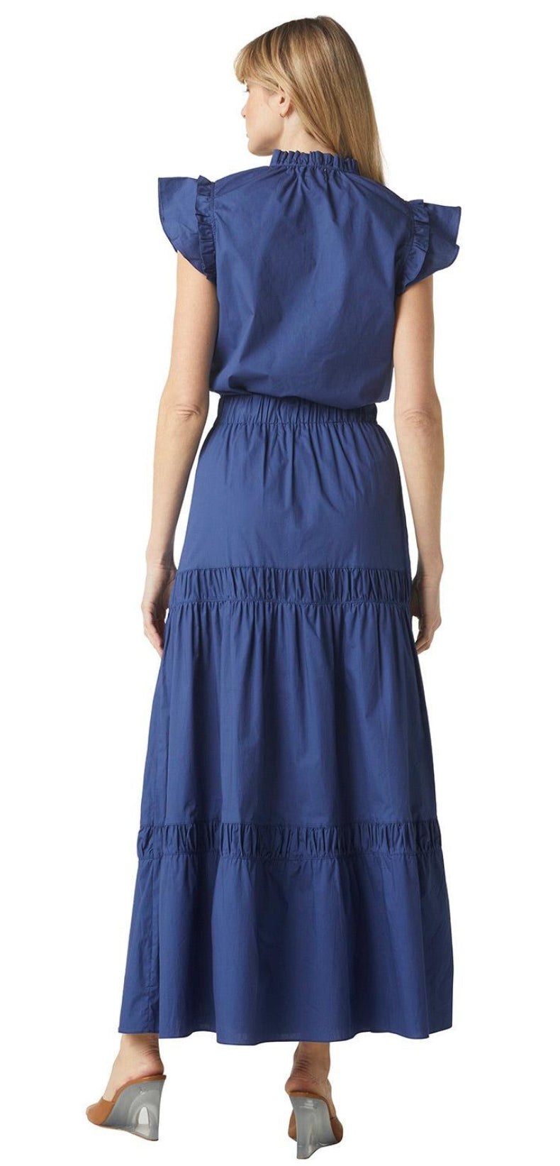 Campos Tiered Cotton Poplin Maxi Skirt
