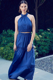 Campos Tiered Cotton Poplin Maxi Skirt