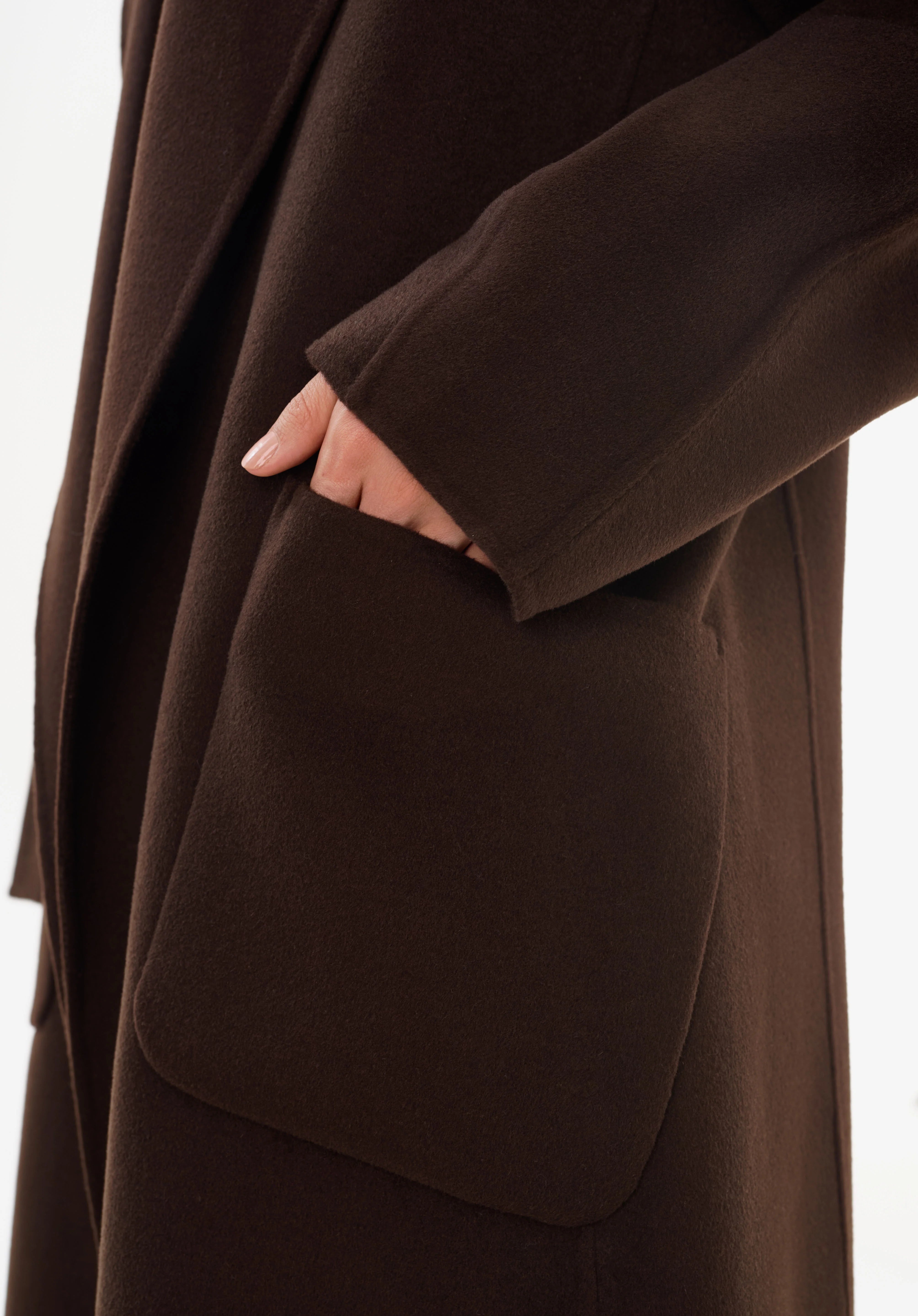 THARA | SHAWL COLLAR WOOL COAT