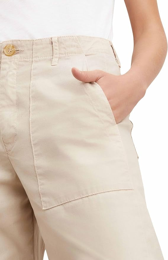 MYA Cotton Canvas Pants | Oyster