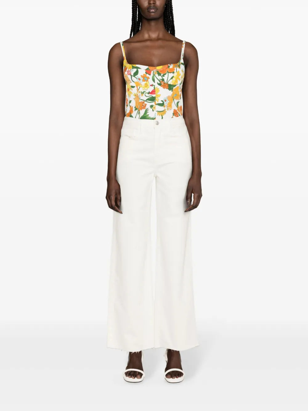 LE JANE WIDE LEG RAW FRAY IN AU NATURAL CLEAN