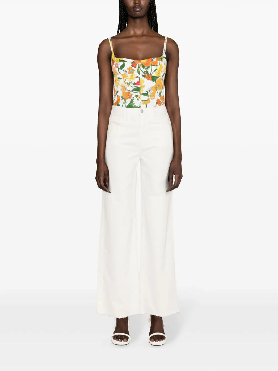 LE JANE WIDE LEG RAW FRAY IN AU NATURAL CLEAN