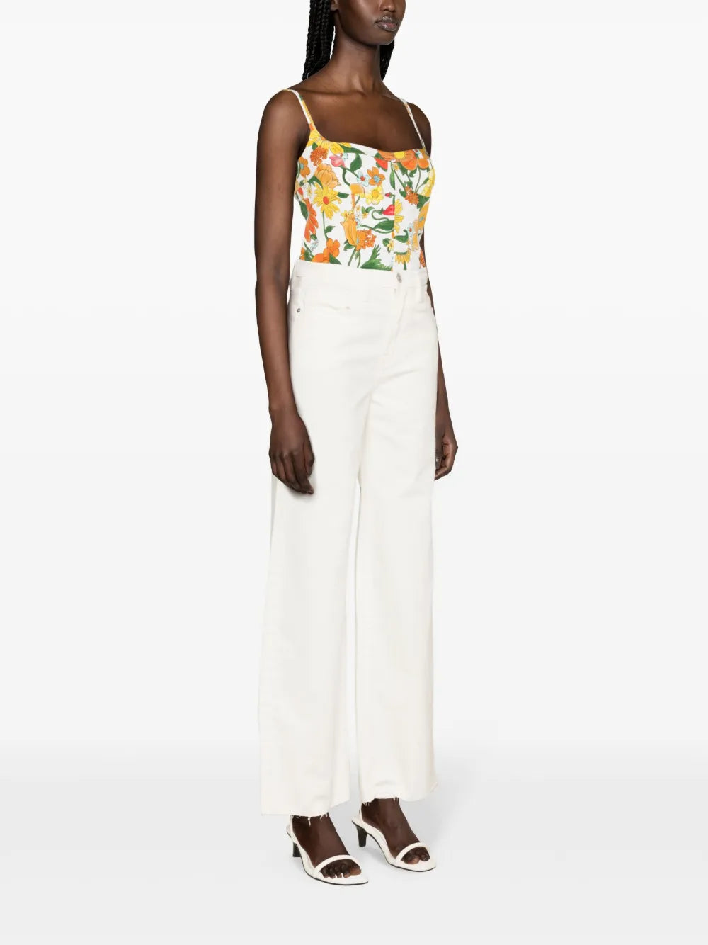 LE JANE WIDE LEG RAW FRAY IN AU NATURAL CLEAN