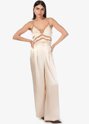 DAVINA WIDE LEG PANT | BONE