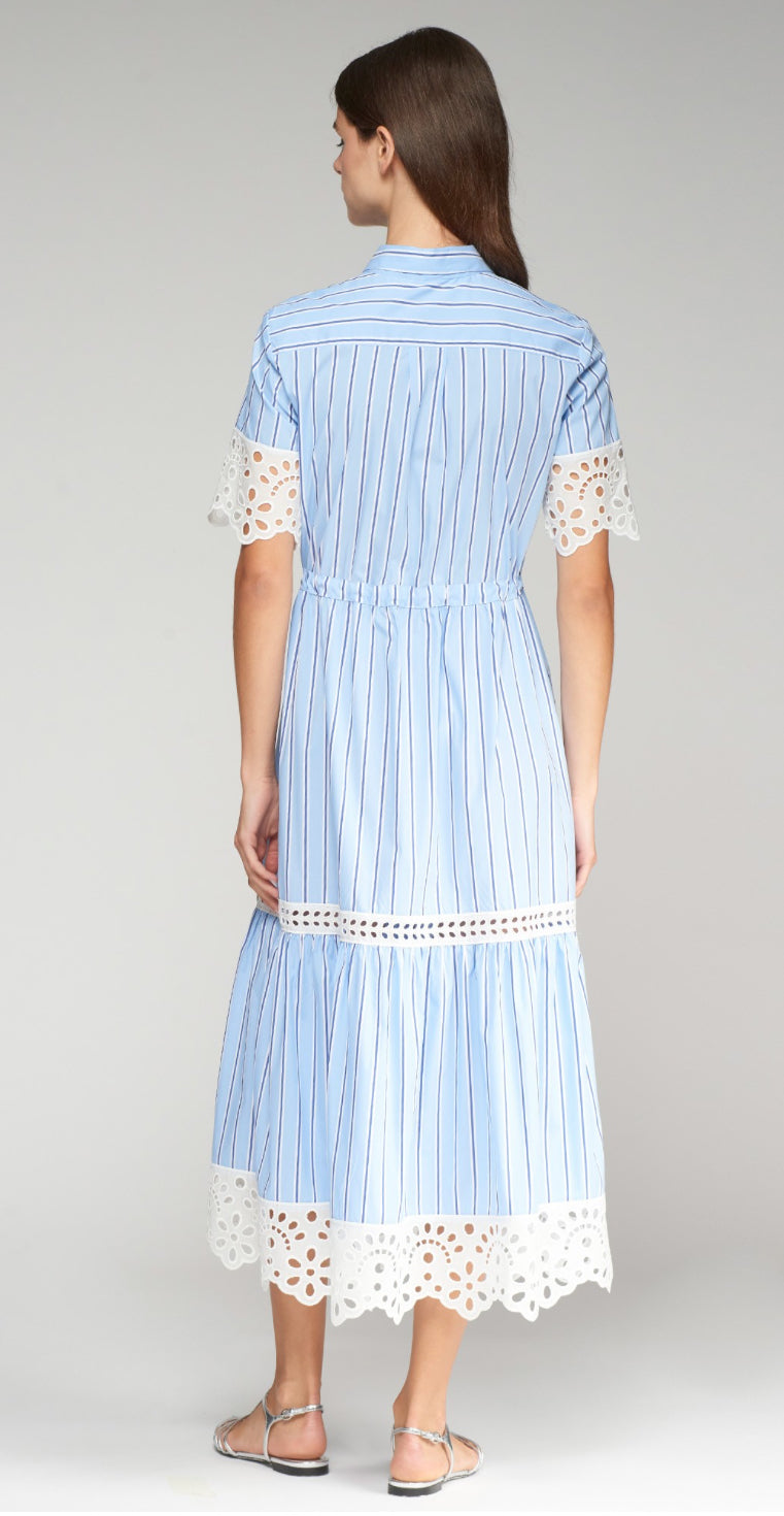 DRESS LAURA AZUL RAYAS
