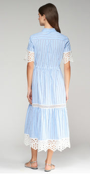 DRESS LAURA AZUL RAYAS