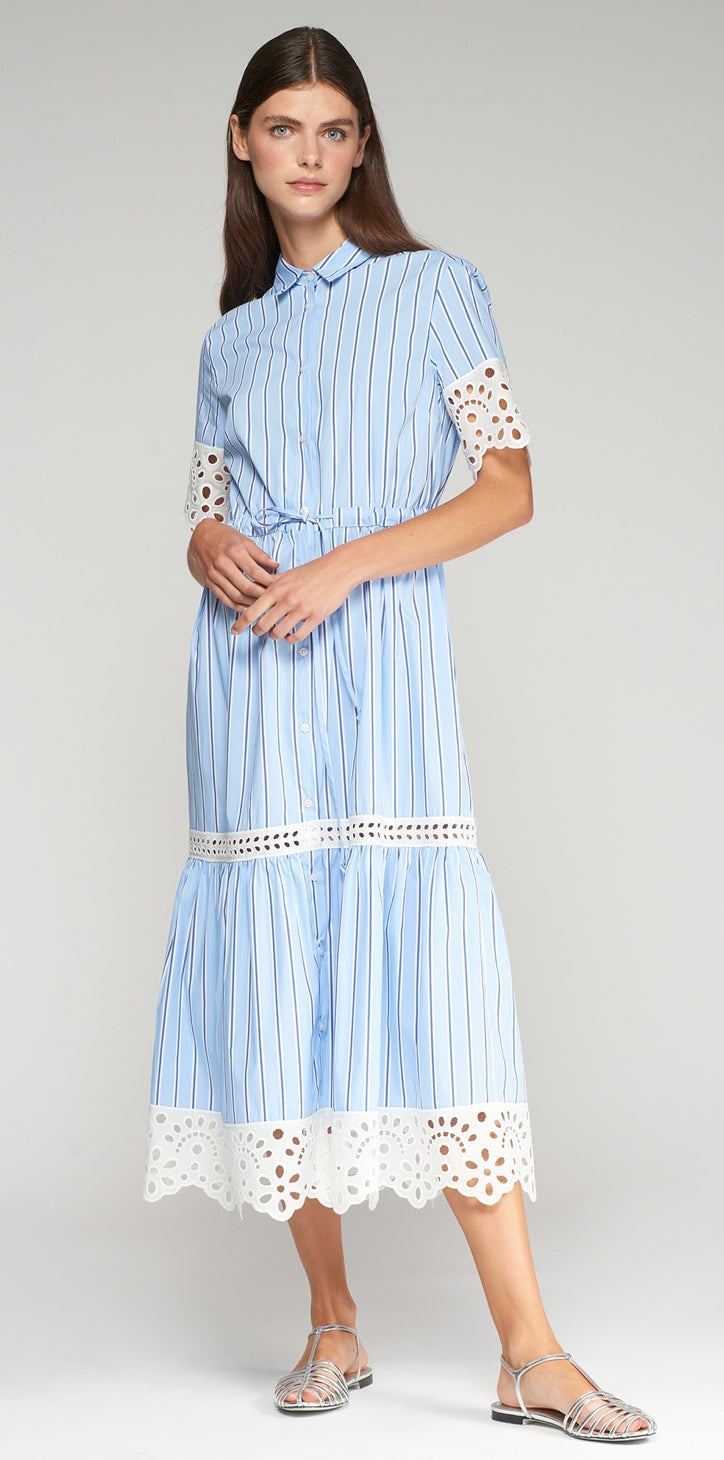 DRESS LAURA AZUL RAYAS