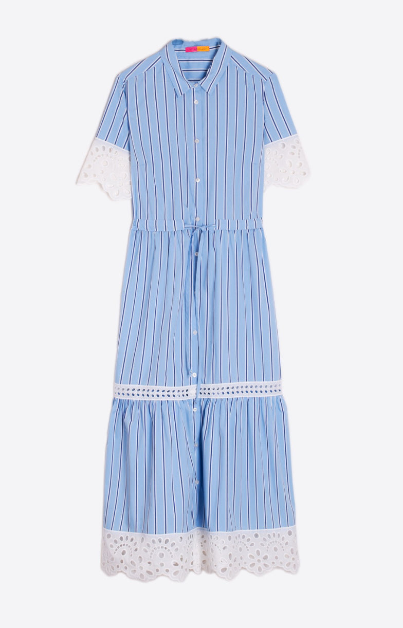 DRESS LAURA AZUL RAYAS
