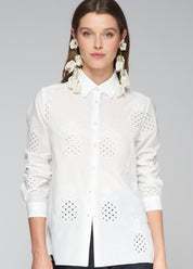 SHIRT TEA PIÑA BORDADA
