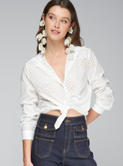 SHIRT TEA PIÑA BORDADA
