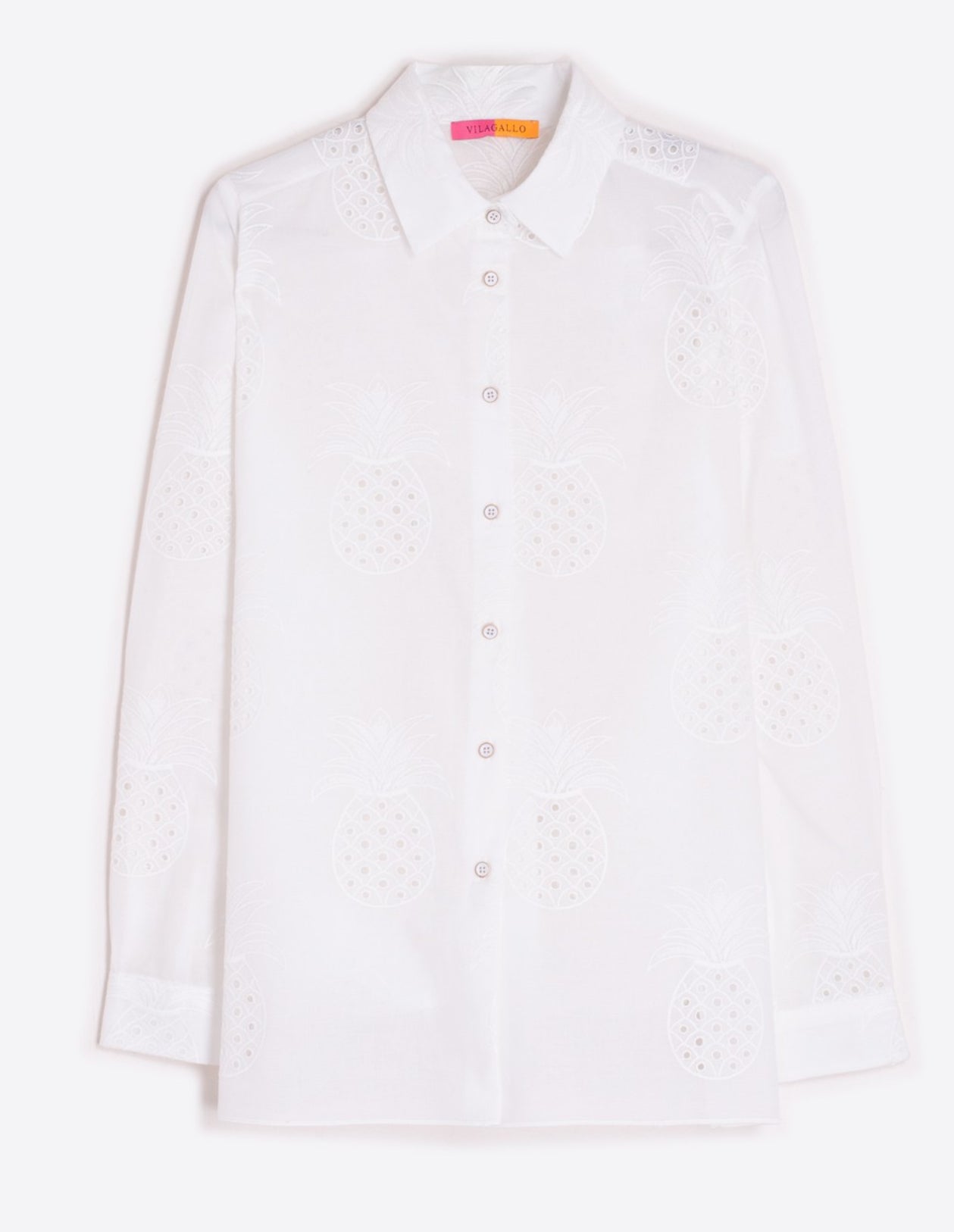 SHIRT TEA PIÑA BORDADA