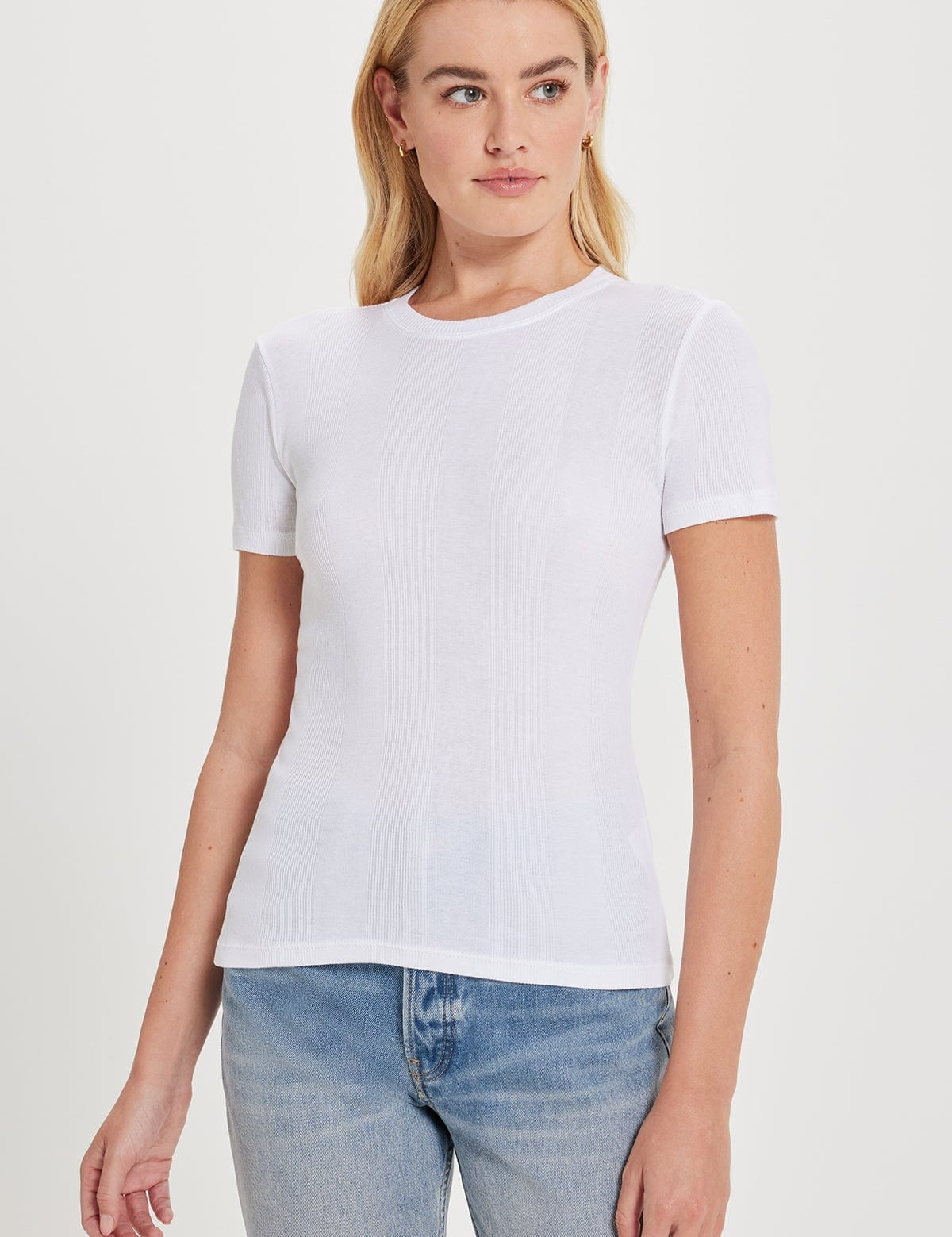 VARIEGATED RIB TEE