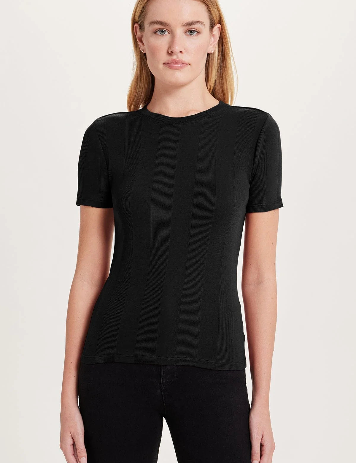 VARIEGATED RIB TEE
