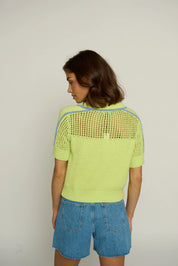 MESH YOKE POLO